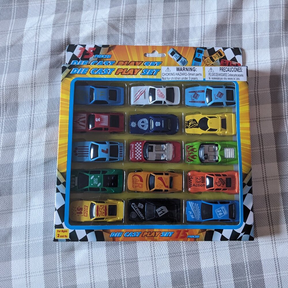 15 Pieces Die Cast Car Set